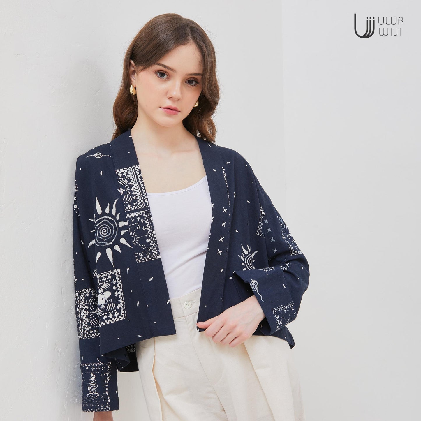 Ulur Wiji - Crop Outer METAMORPH Batik Cap Tulis Warna Alami