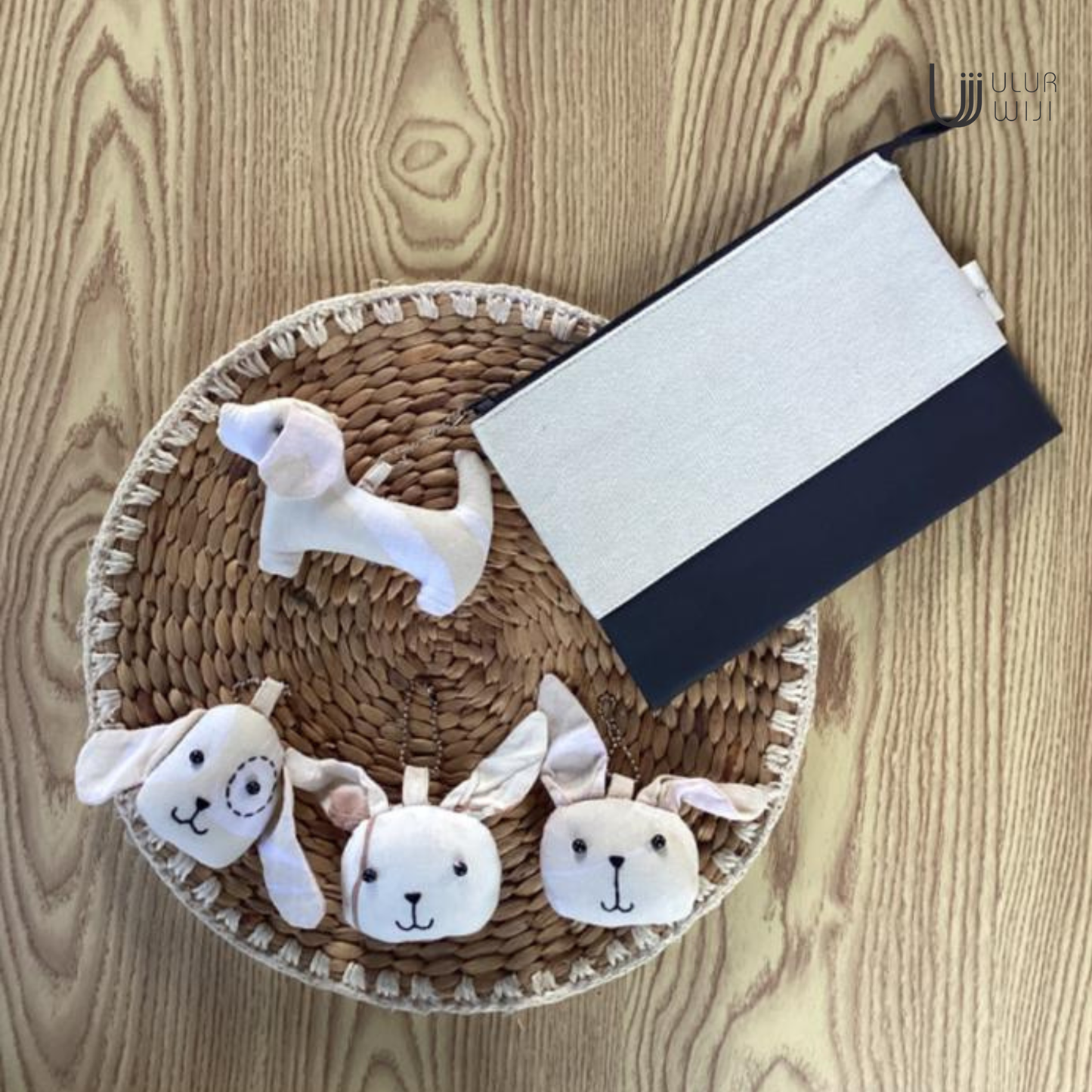 Ulur Wiji - Gantungan Kunci Keychain Upcycle Batik Tulis Cap Warna Alami