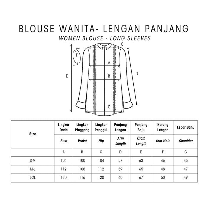 Ulur Wiji - Women's Long Sleeve Shirt RESILIENCE - Natural Dye Hand-drawn Batik
