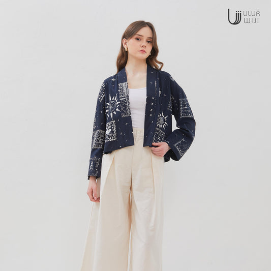 Ulur Wiji - Crop Outer METAMORPH Batik Cap Tulis Warna Alami