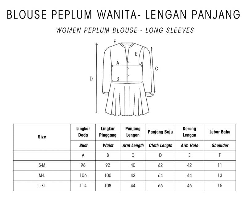 Ulur Wiji - Peplum Blouse TEDUH Batik Tulis Warna Alami