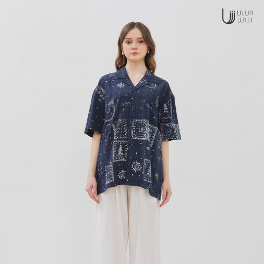 Ulur Wiji - Kemeja METAMORPH -Batik Cap Tulis Warna Alam