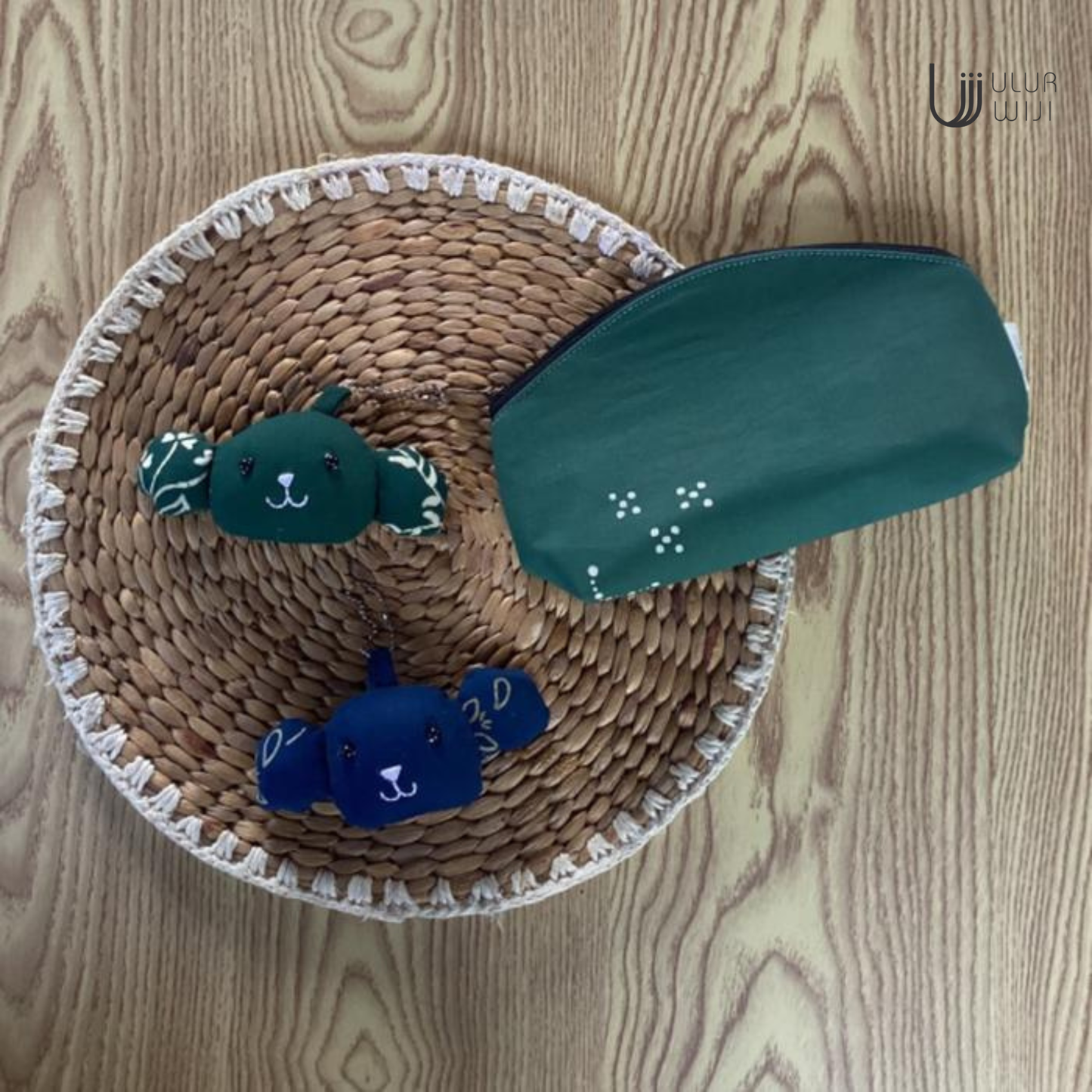 Ulur Wiji - Gantungan Kunci Keychain Upcycle Batik Tulis Cap Warna Alami