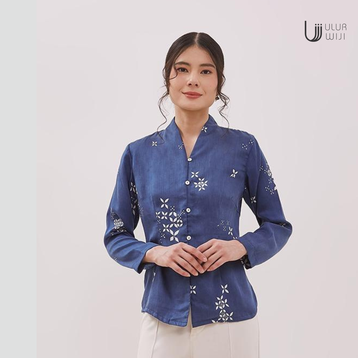 Ulur Wiji - Kebaya Blouse Wanita Lengan Panjang SIMPHONY Batik Tulis Warna Alami