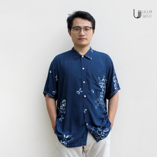 Ulur Wiji - Kemeja Pria SYMPHONY Batik Tulis Warna Alami