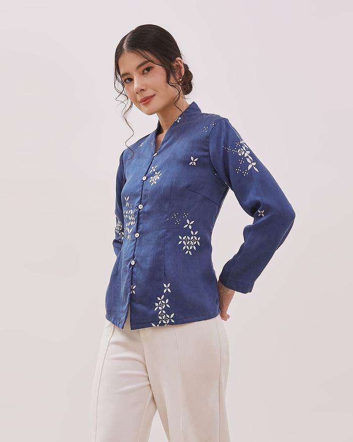 Ulur Wiji - Kebaya Blouse Wanita Lengan Panjang SIMPHONY Batik Tulis Warna Alami