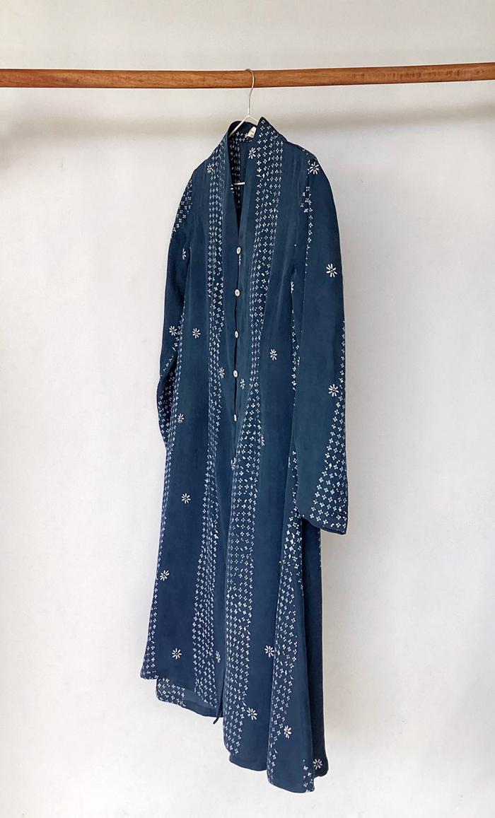 Ulur Wiji - Kebaya Tunik Wanita TANDUR Lengan Panjang Batik Tulis Warna Alami