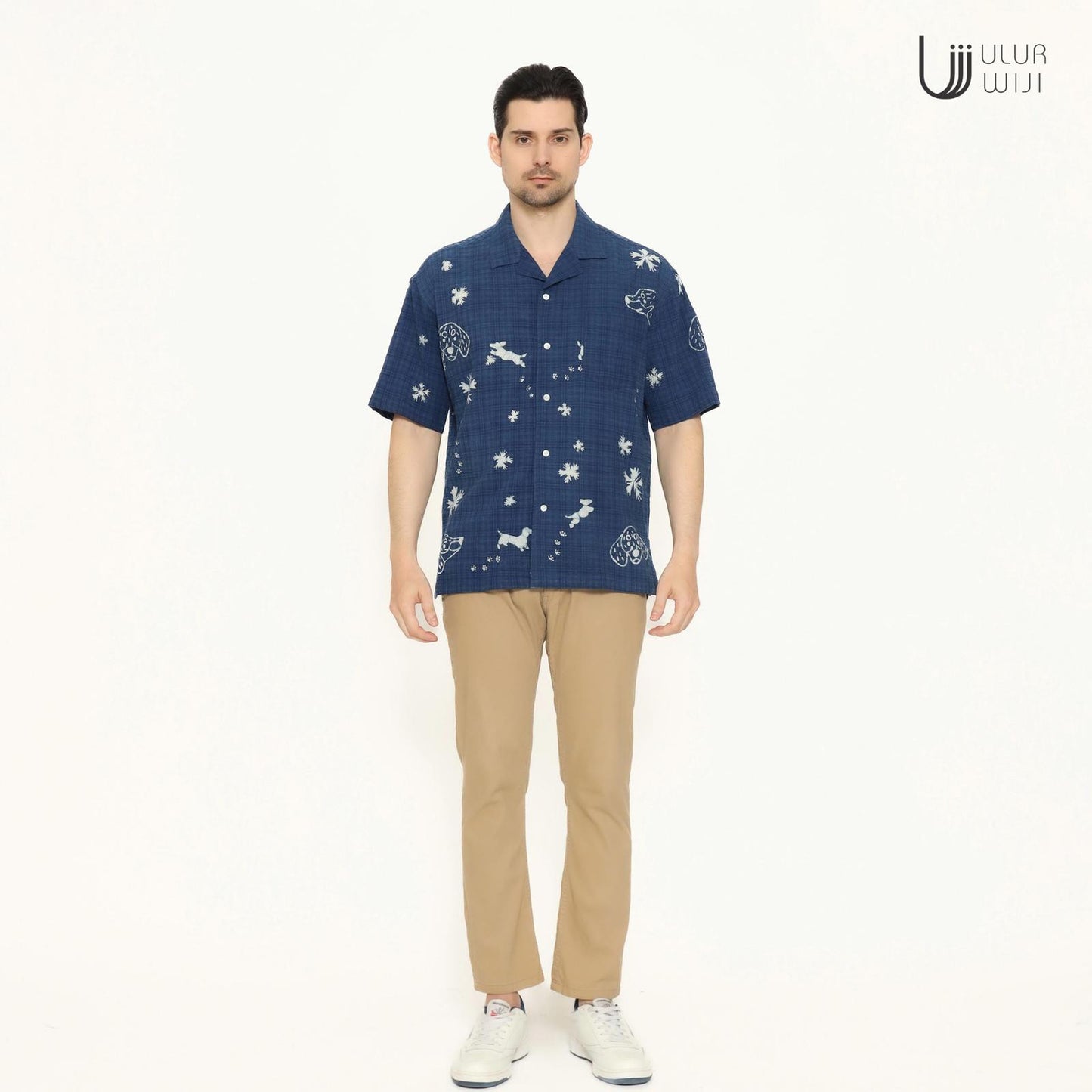 Ulur Wiji - Men's Shirt DACHSUND Natural-Dyed Hand-drawn Batik