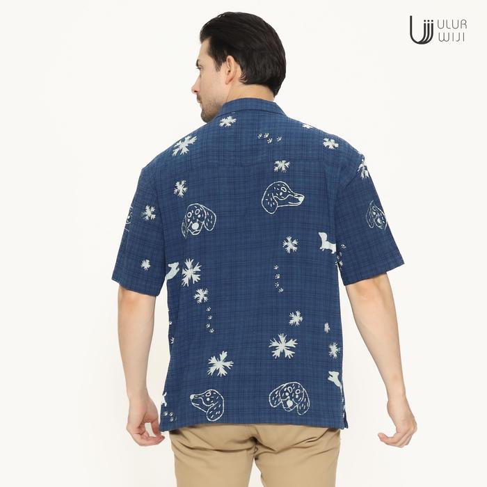 Ulur Wiji - Men's Shirt DACHSUND Natural-Dyed Hand-drawn Batik