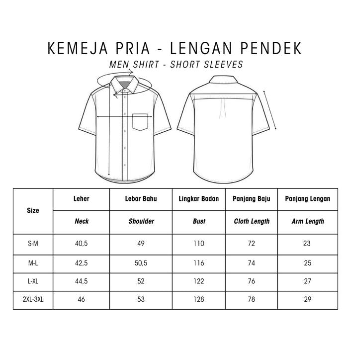 Ulur Wiji - TEDUH Men's Short Sleeves Natural Dye Batik Tulis Shirt