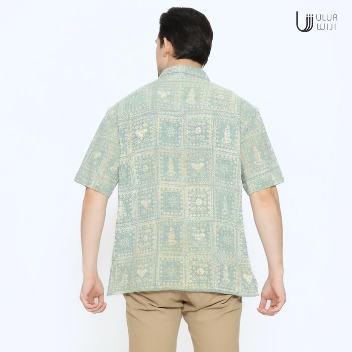 Ulur Wiji - Unisex Hawaiian Shirt METAMORPH - Natural Dyed Stamp Batik