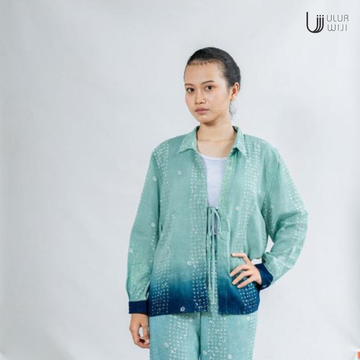 Ulur Wiji - TANDUR Long Sleeve Outer Shirt Hand-drawn Batik Natural Dyes