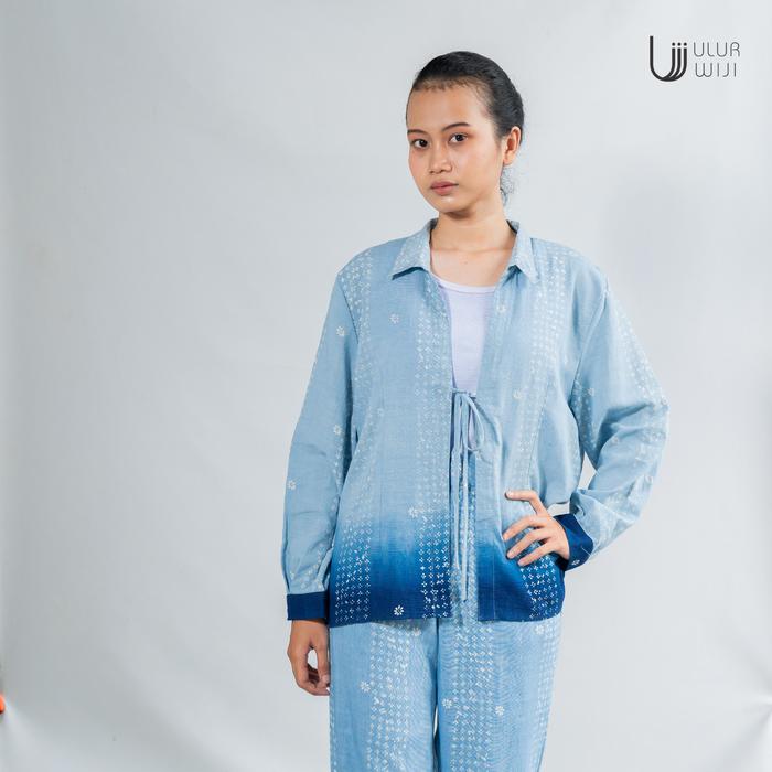 Ulur Wiji - TANDUR Long Sleeve Outer Shirt Hand-drawn Batik Natural Dyes