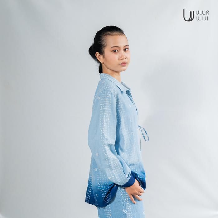 Ulur Wiji - TANDUR Long Sleeve Outer Shirt Hand-drawn Batik Natural Dyes