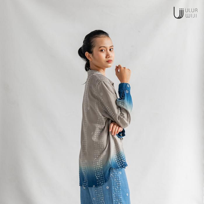 Ulur Wiji - TANDUR Long Sleeve Outer Shirt Hand-drawn Batik Natural Dyes