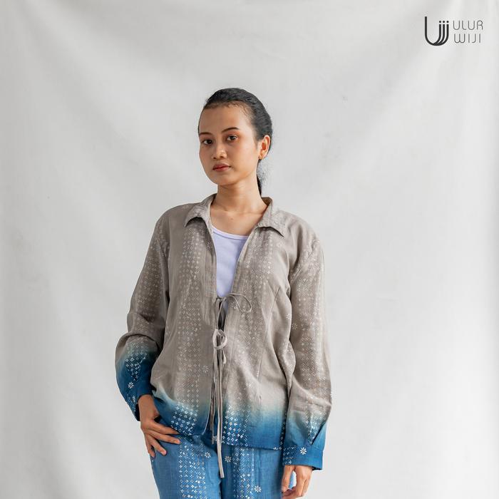 Ulur Wiji - TANDUR Long Sleeve Outer Shirt Hand-drawn Batik Natural Dyes