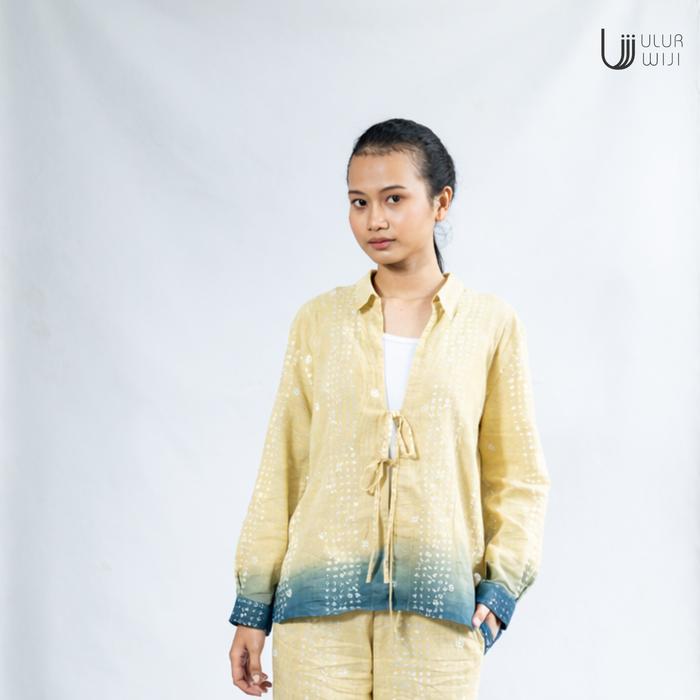 Ulur Wiji - TANDUR Long Sleeve Outer Shirt Hand-drawn Batik Natural Dyes