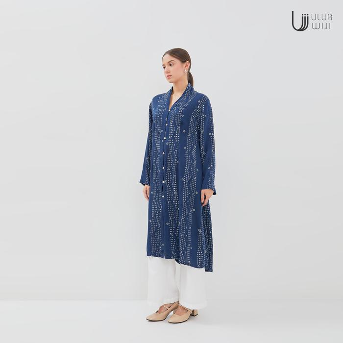Ulur Wiji - TANDUR Women's Tunic Kebaya Long Sleeve Natural Color Hand-Written Batik