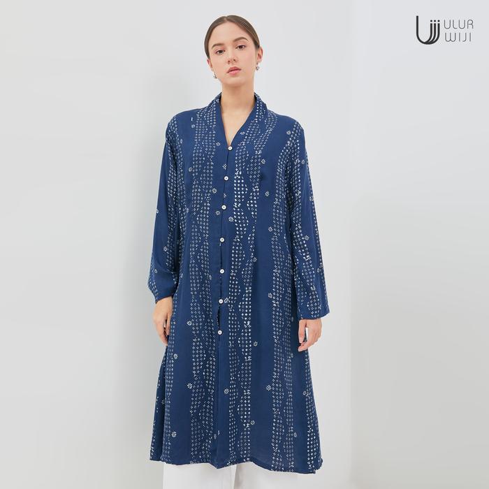 Ulur Wiji - TANDUR Women's Tunic Kebaya Long Sleeve Natural Color Hand-Written Batik