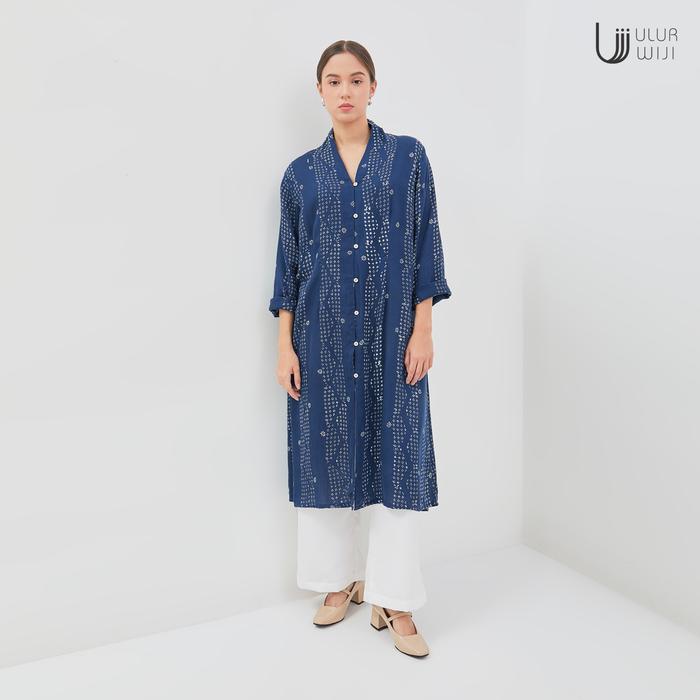 Ulur Wiji - TANDUR Women's Tunic Kebaya Long Sleeve Natural Color Hand-Written Batik