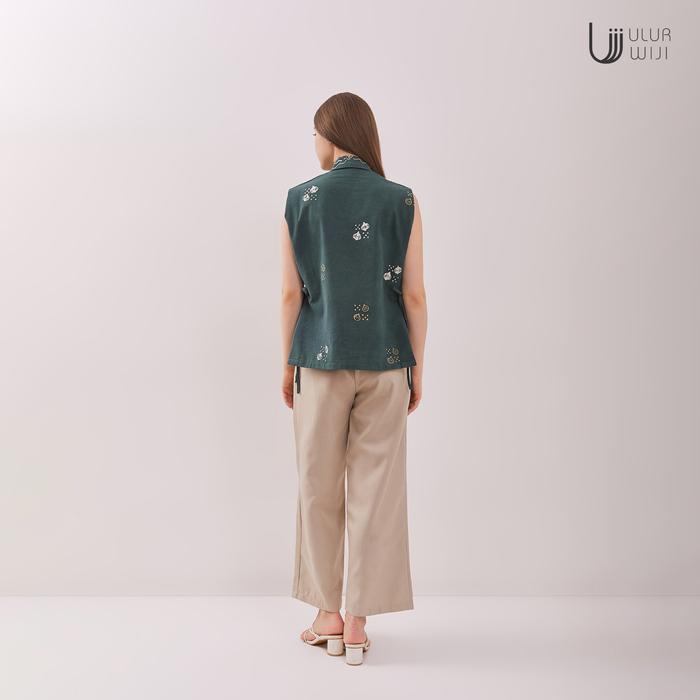 Ulur Wiji - DUALISM Vest - Natural Dye Hand-drawn Batik