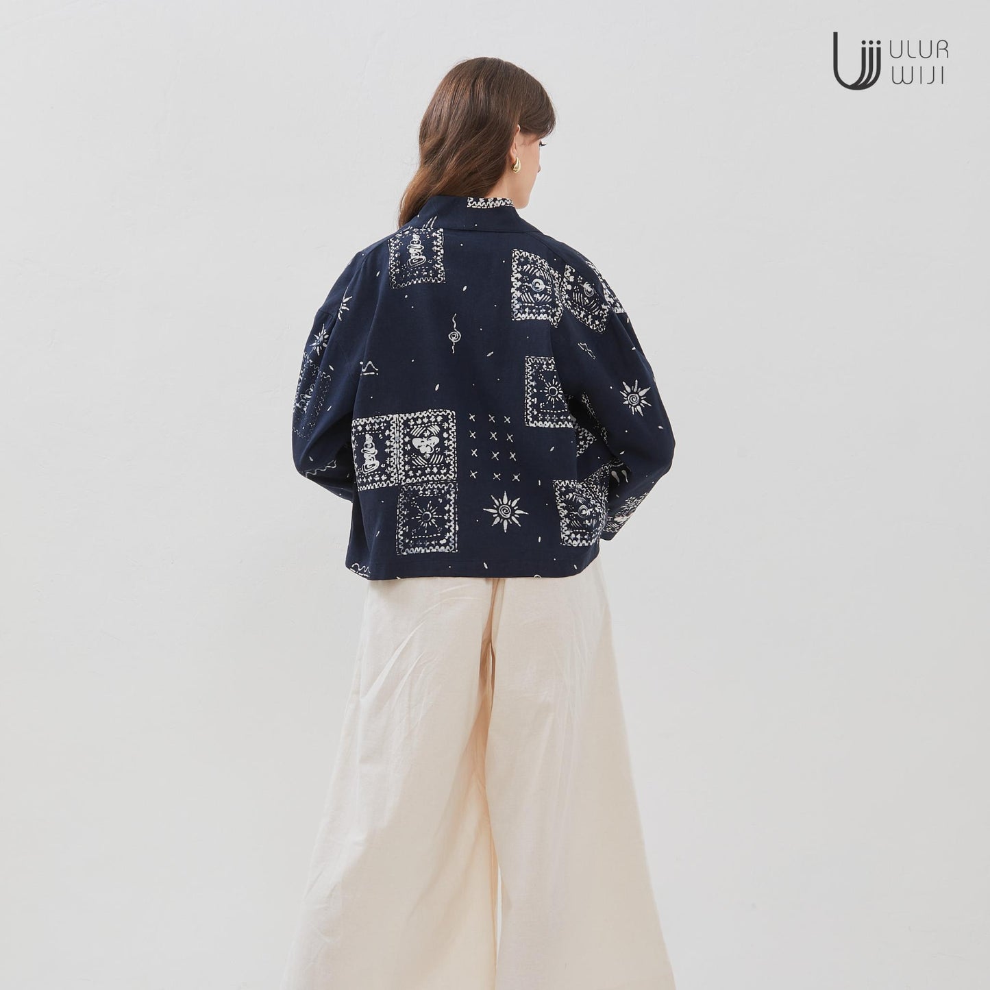 Ulur Wiji - Crop Outer METAMORPH Batik Cap Tulis Warna Alami