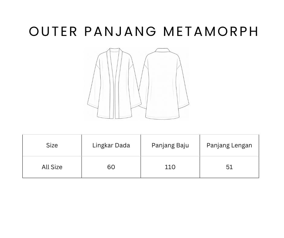 Ulur Wiji - Outer Panjang METAMORPH Batik cap Tulis Warna Alam