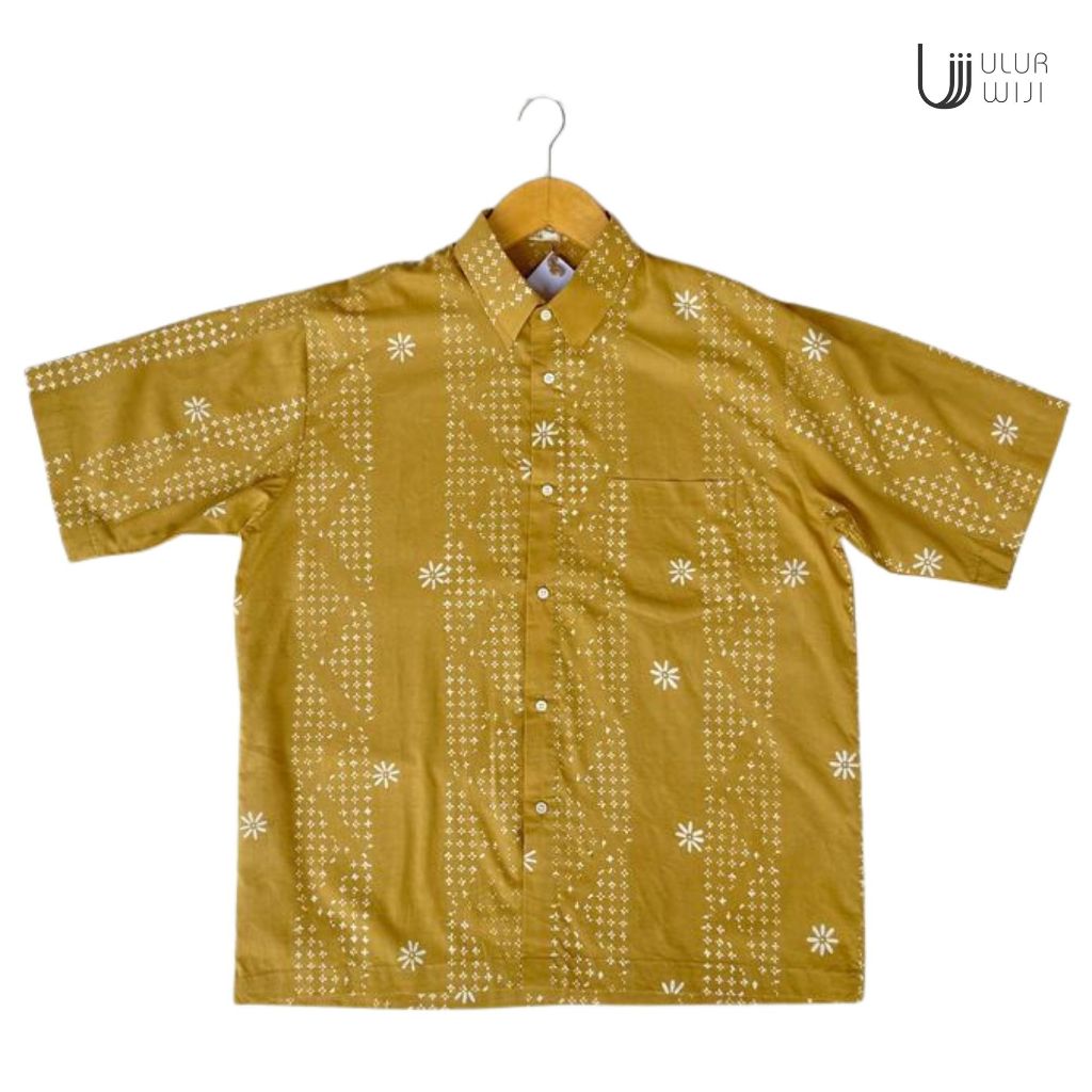 Ulur Wiji - Kemeja Pria TANDUR Batik Cap Tulis Warna Alami