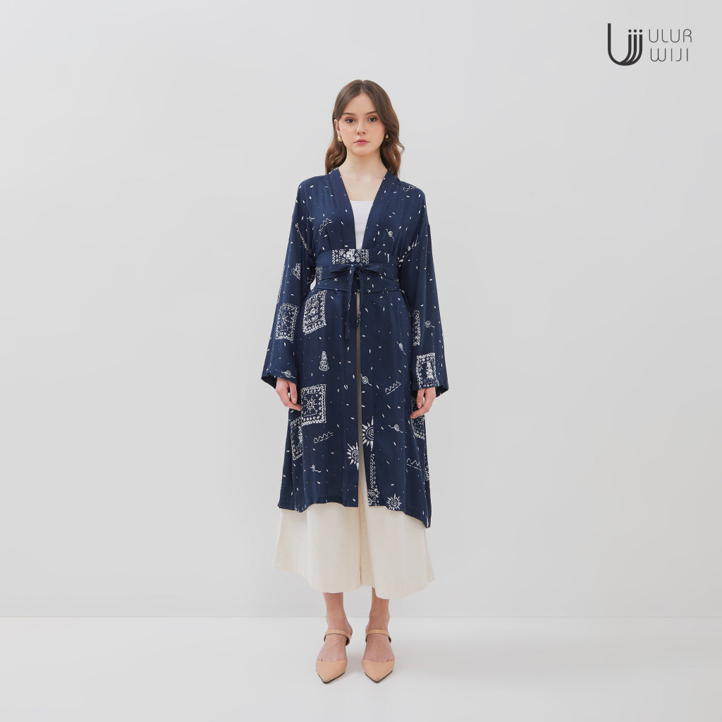 Ulur Wiji - Outer Panjang METAMORPH Batik cap Tulis Warna Alam