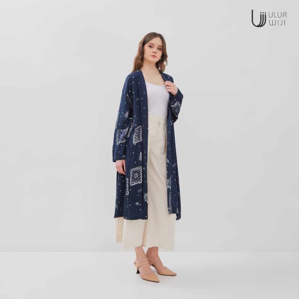 Ulur Wiji - Outer Panjang METAMORPH Batik cap Tulis Warna Alam