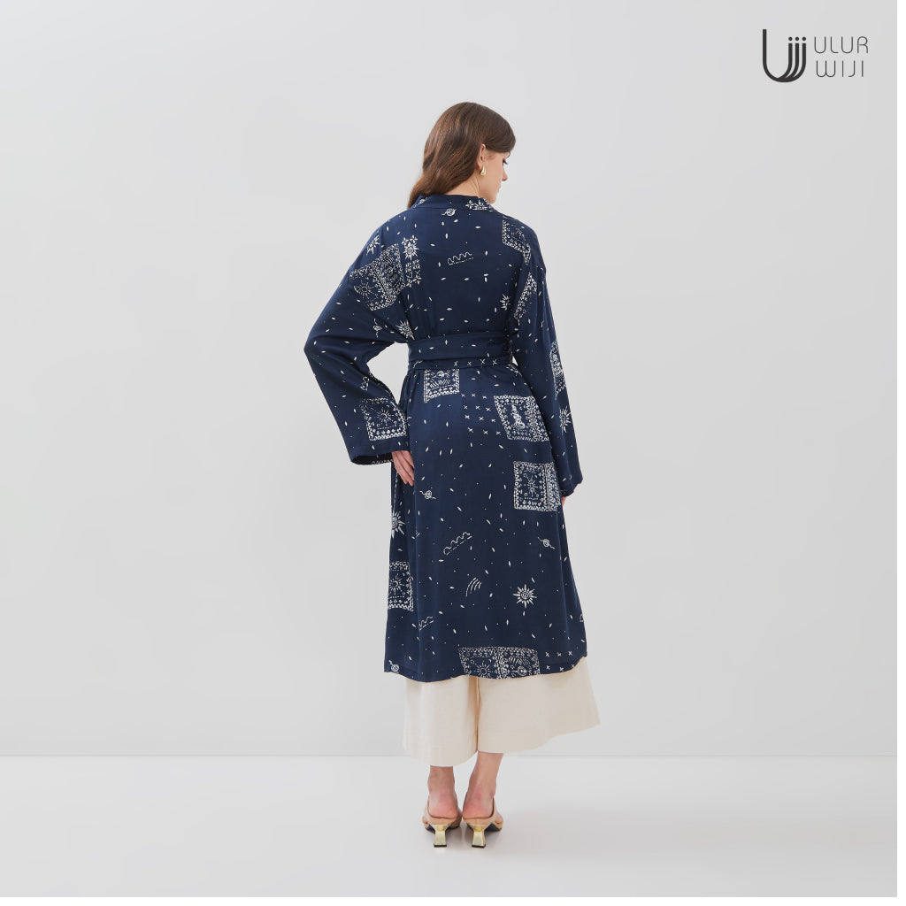 Ulur Wiji - Outer Panjang METAMORPH Batik cap Tulis Warna Alam