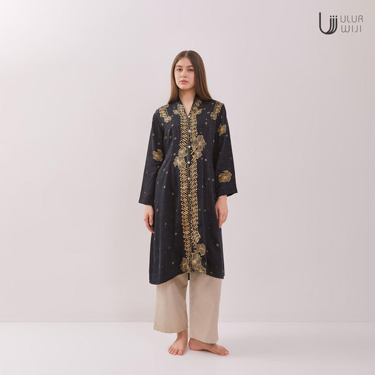 Ulur Wiji - Kebaya Tunik PARANG ANGGREK Batik Tulis Warna Alam